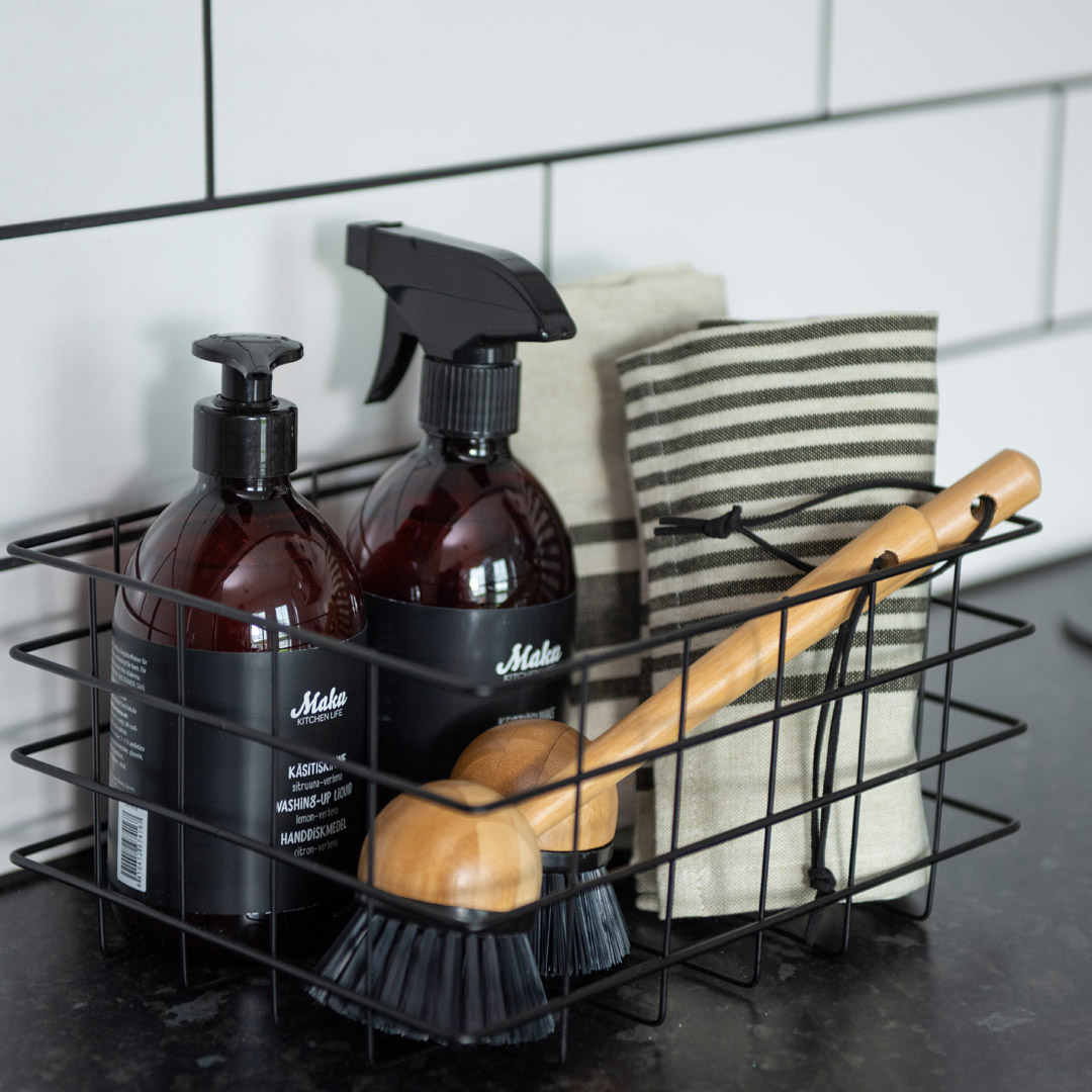 Maku kurv metall svart 19x14x9 cm - Bilde 2