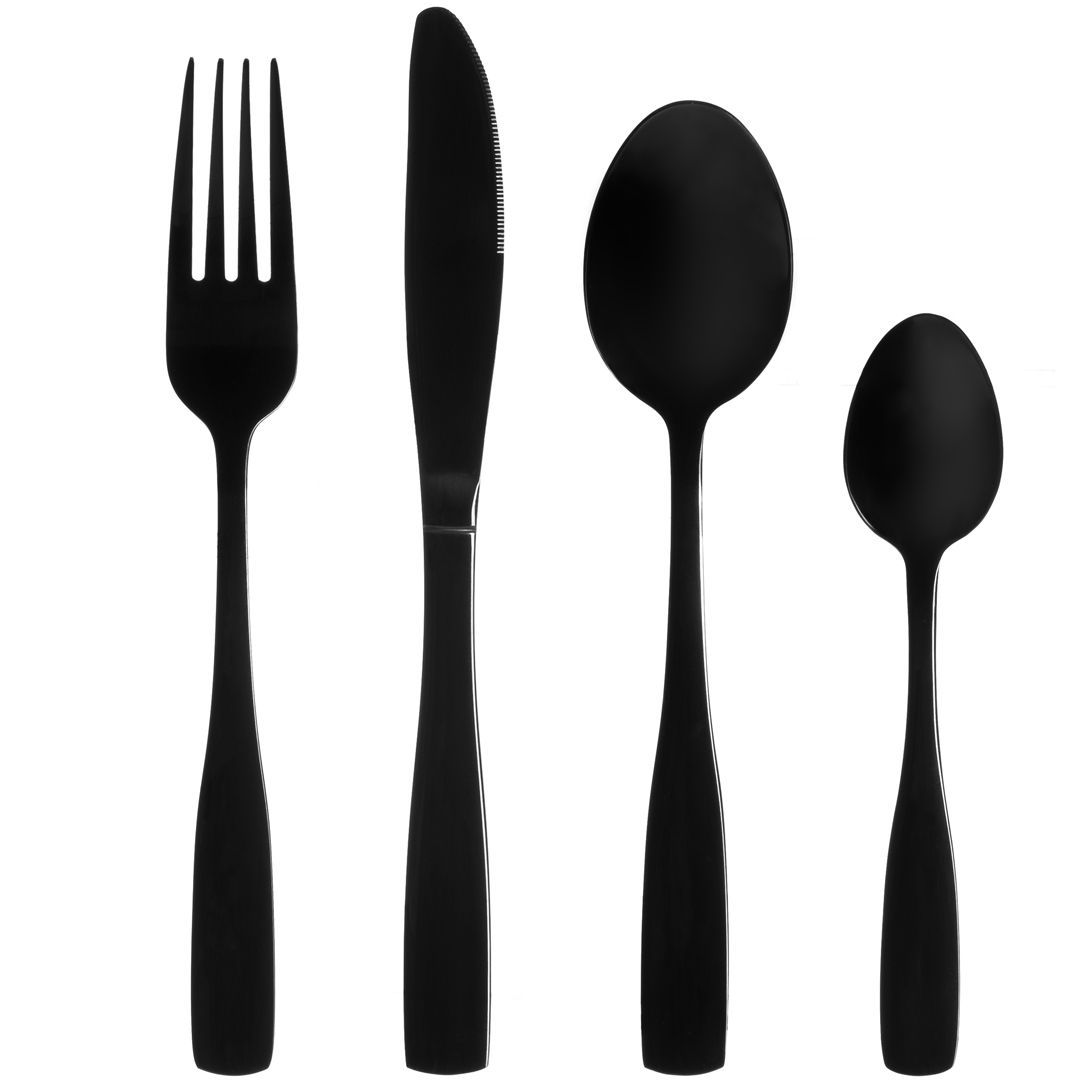 Maku basic bestikksett 16 deler sort