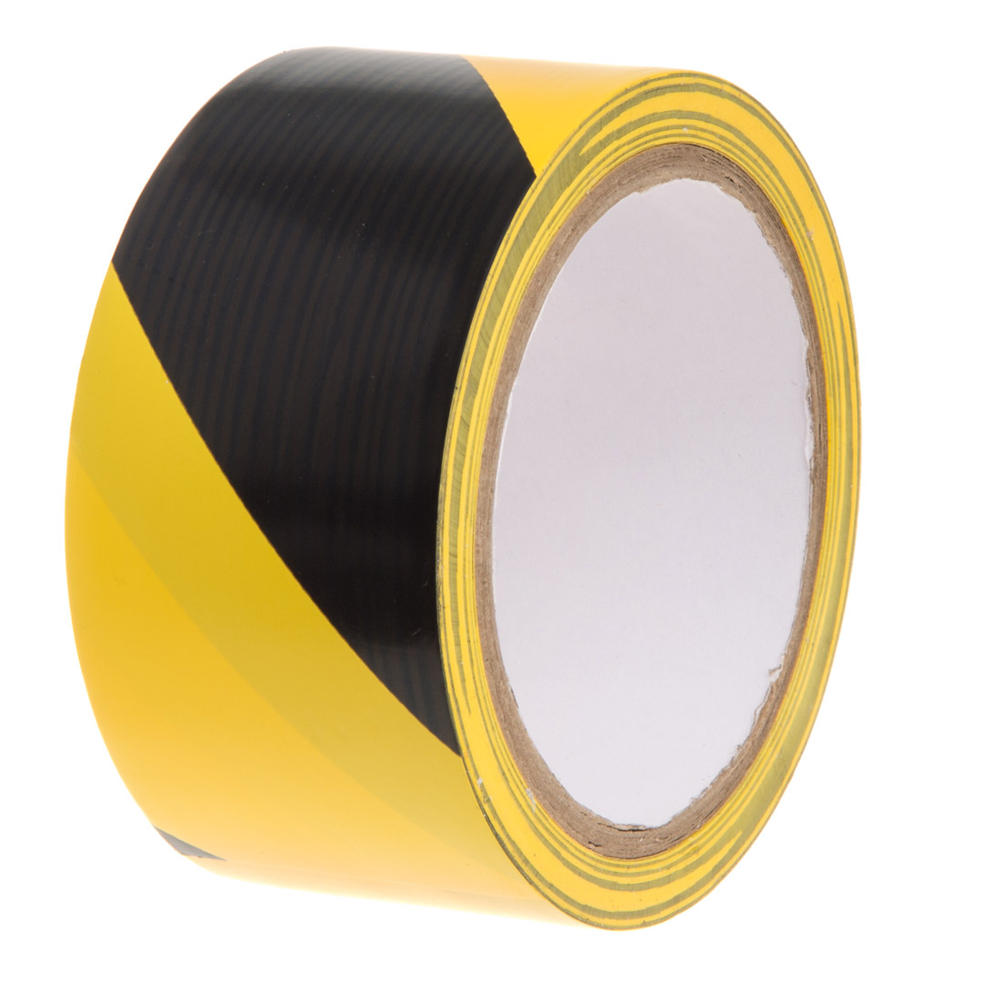 Tarmo merketape gul/svart 50 mm x 33 m
