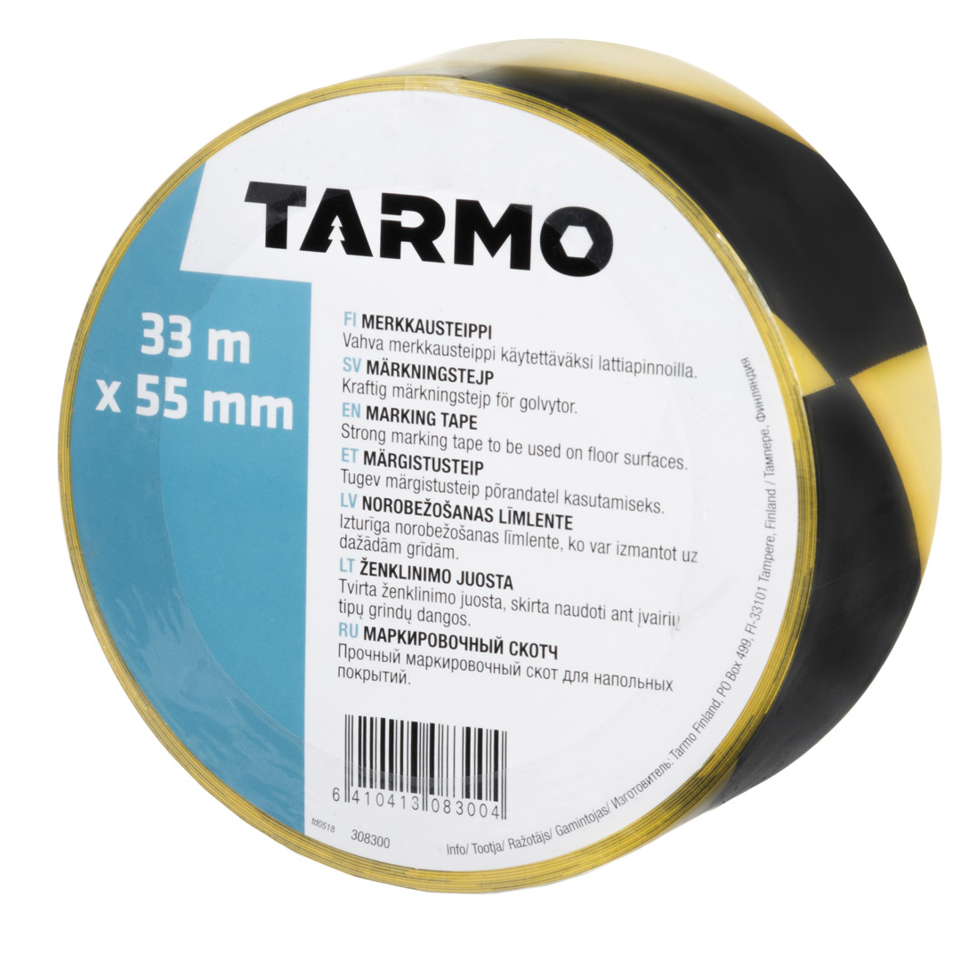 Tarmo merketape gul/svart 50 mm x 33 m - Bilde 2