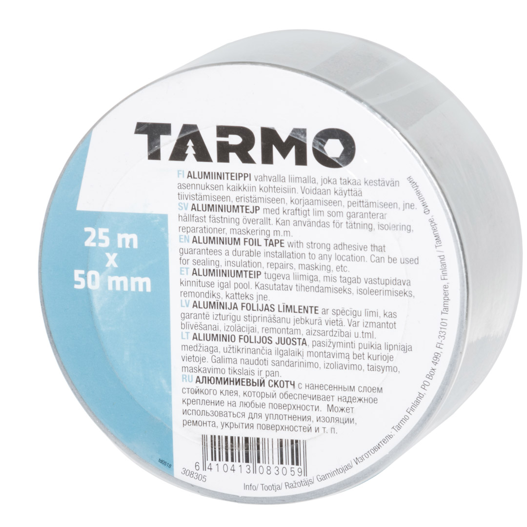 Tarmo tape aluminium 50 mm x 25 m - Bilde 2
