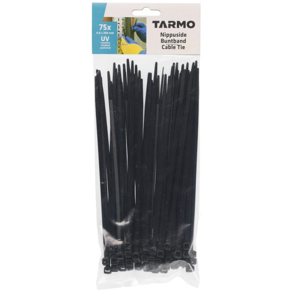 Tarmo strips 4,8 x 200 sort 75stk