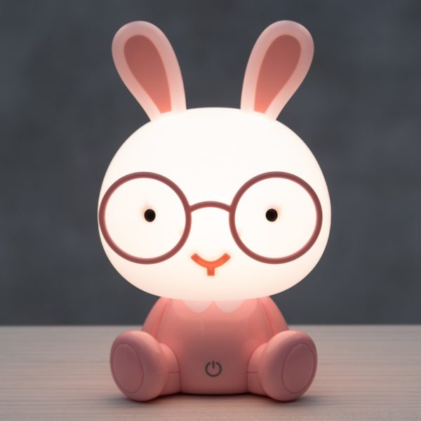 Lampe kanin rosa dimbar - Bilde 3