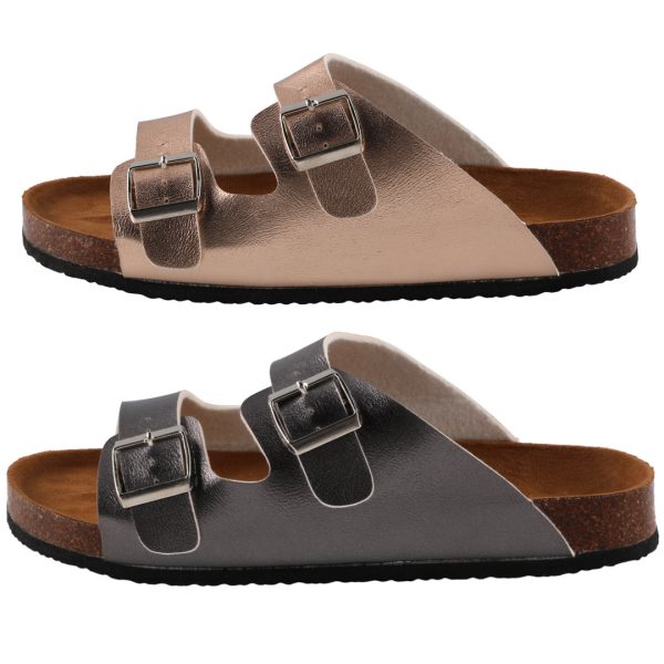 Acces sandaler metallic for damer