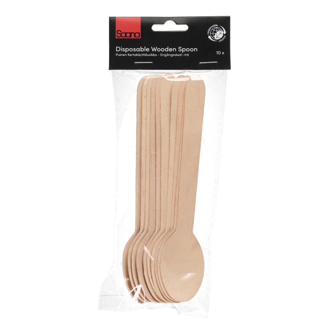 Saana engangs skje i tre 10 stk. - Bilde 2