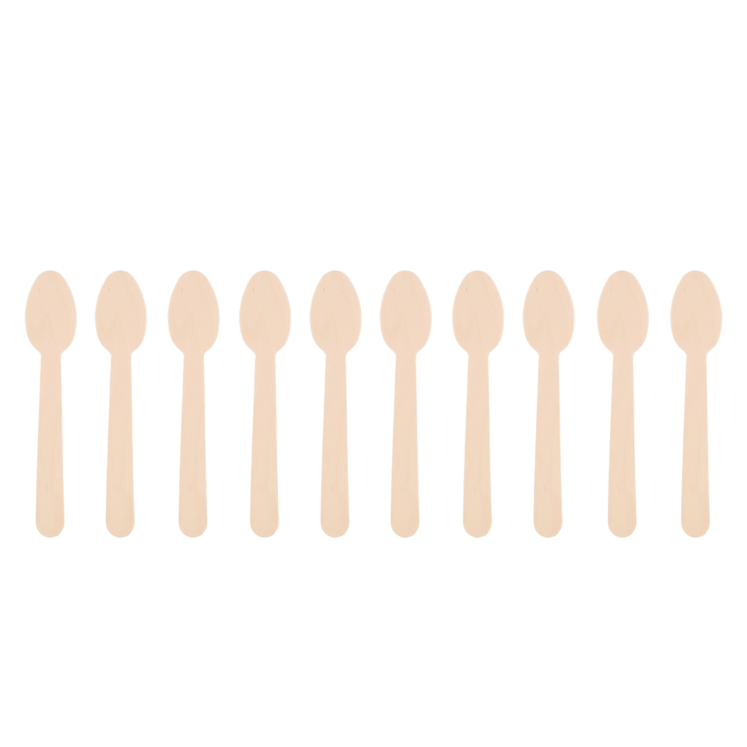 Saana engangs skje liten tre 10 stk