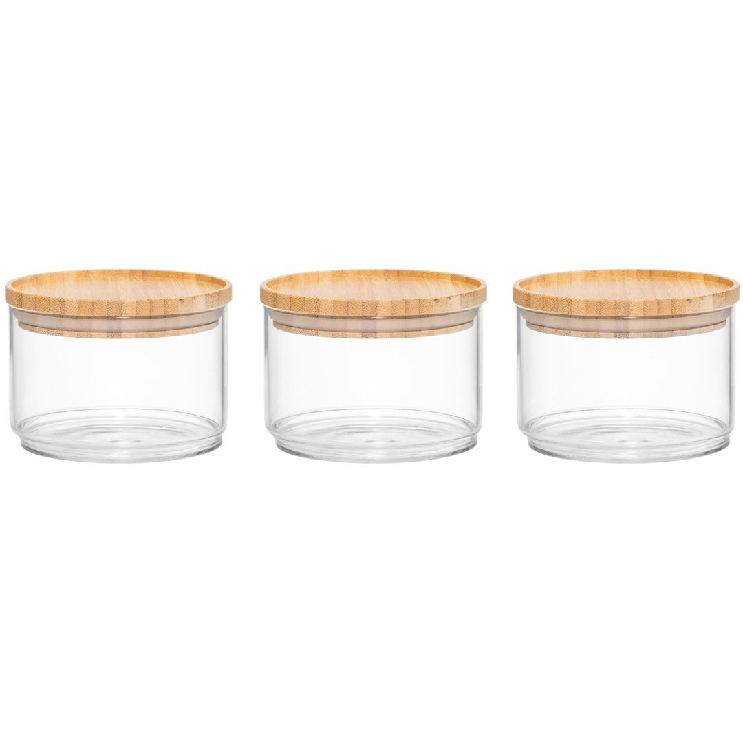 Maku oppbevaringskrukke med bambuslokk 3