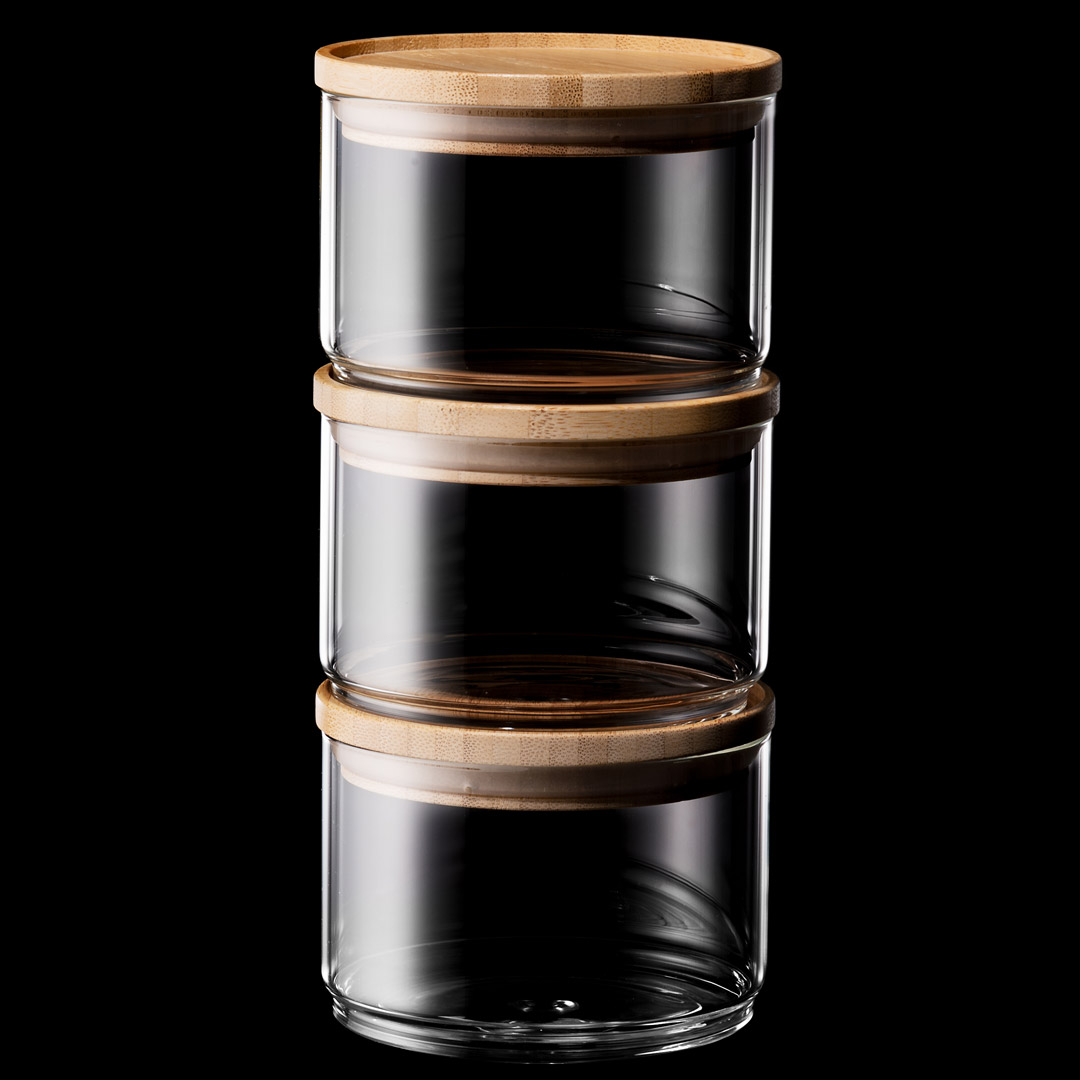 Maku oppbevaringskrukke med bambuslokk 3 - Bilde 3