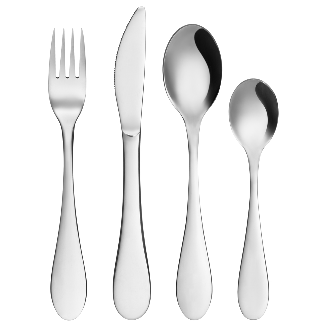 Maku kids bestikk rustfritt stål 4-delt