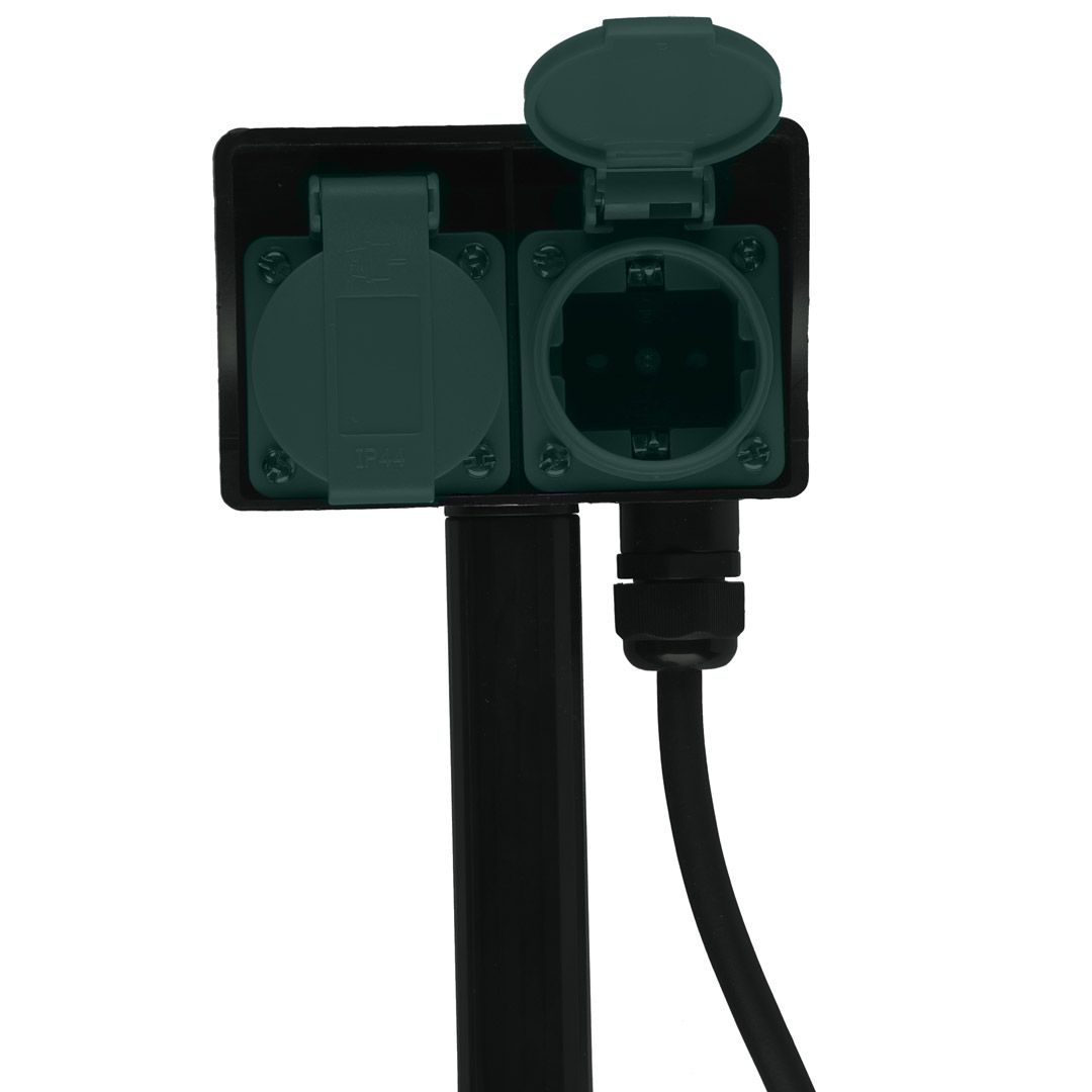 Tarmo hagekontakt 2-veis 2 m 3x1,5 ip44 - Bilde 2