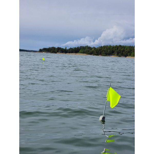 Flaggbøye for garn og teiner - 2pk 100cm - Bilde 2