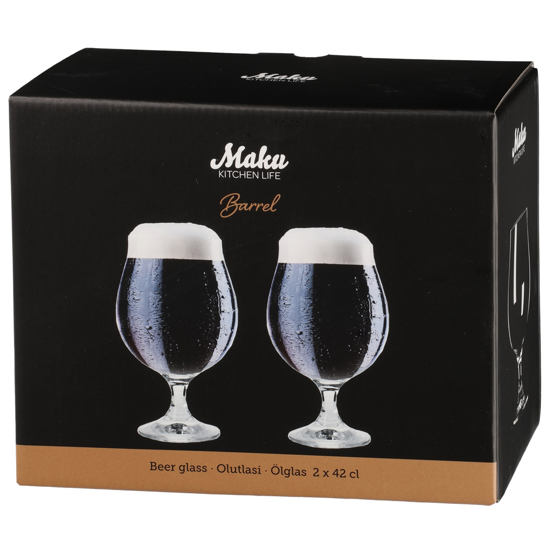 Maku barrel øl glass 50 cl 2 stk - Bilde 3