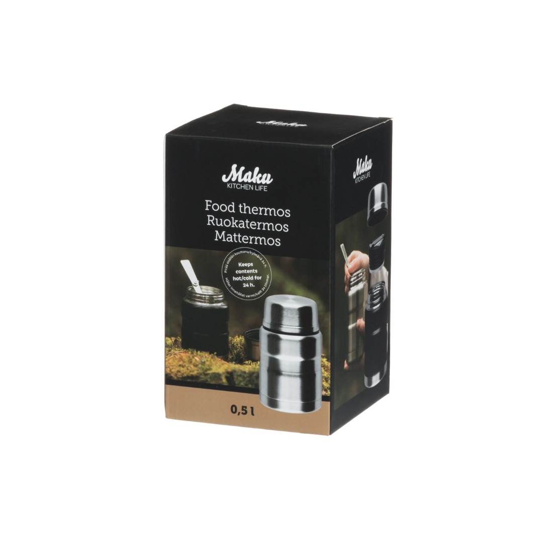 Maku food termos rustfritt stål svart 0, - Bilde 4