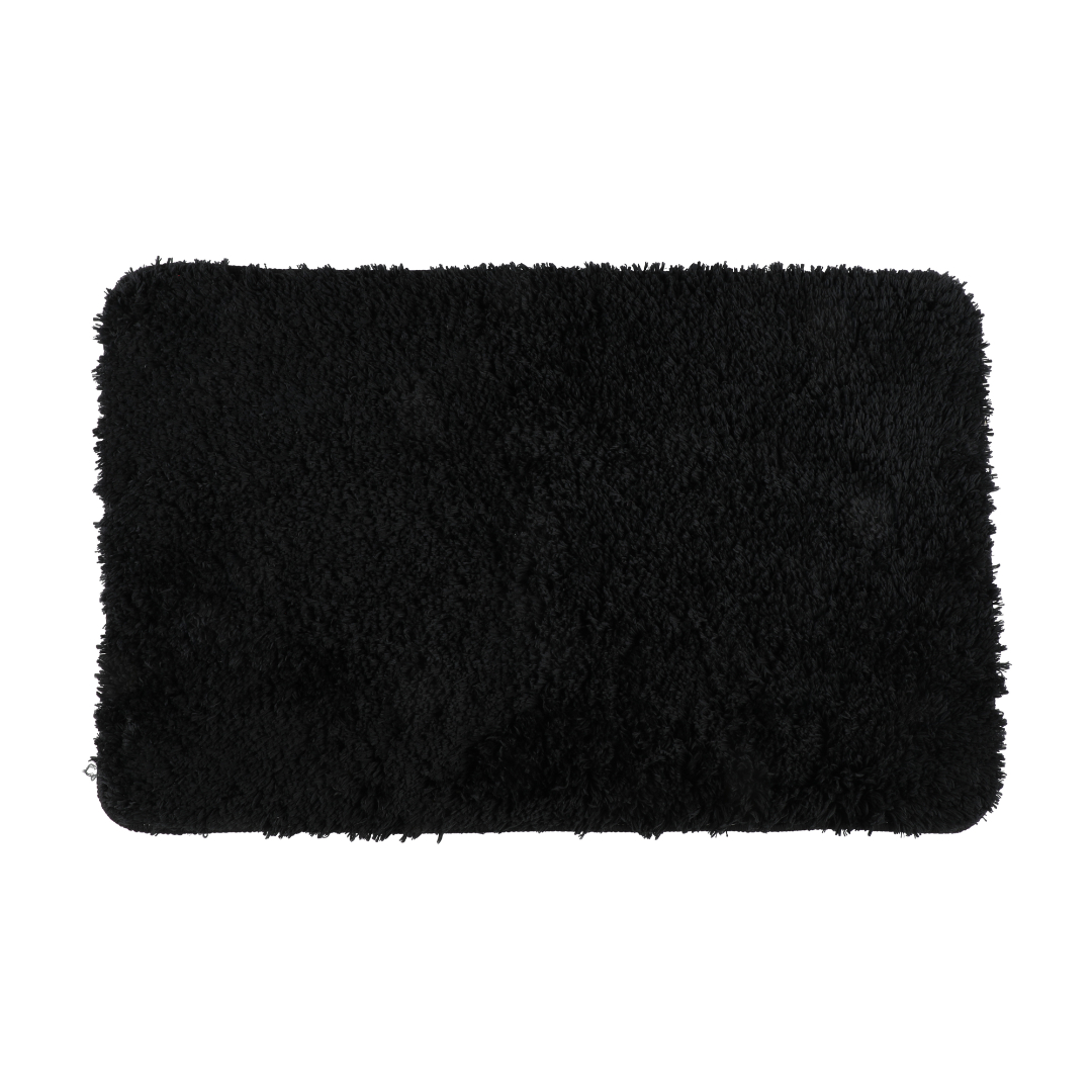 4living badematte solid 50x80 cm svart