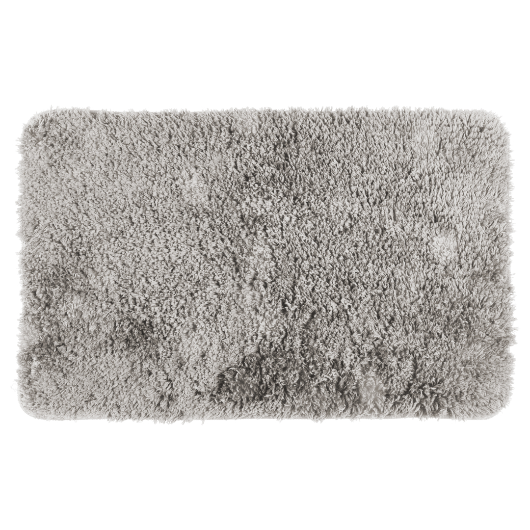 4living badematte solid 50x80 cm grå