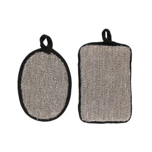 Mineas body skrubber svart 2 stk