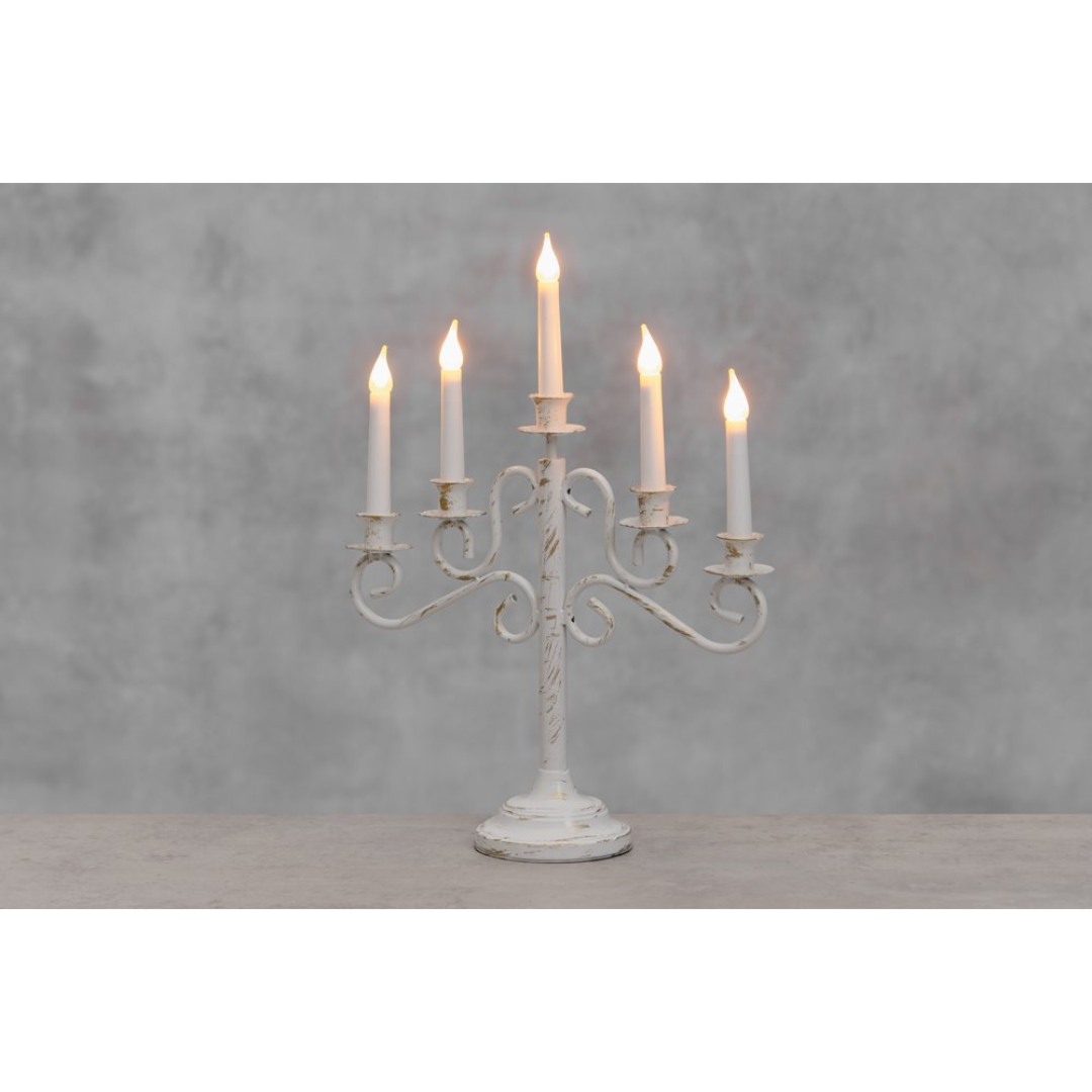 Finnlumor lysestake 5-armet harry hvit