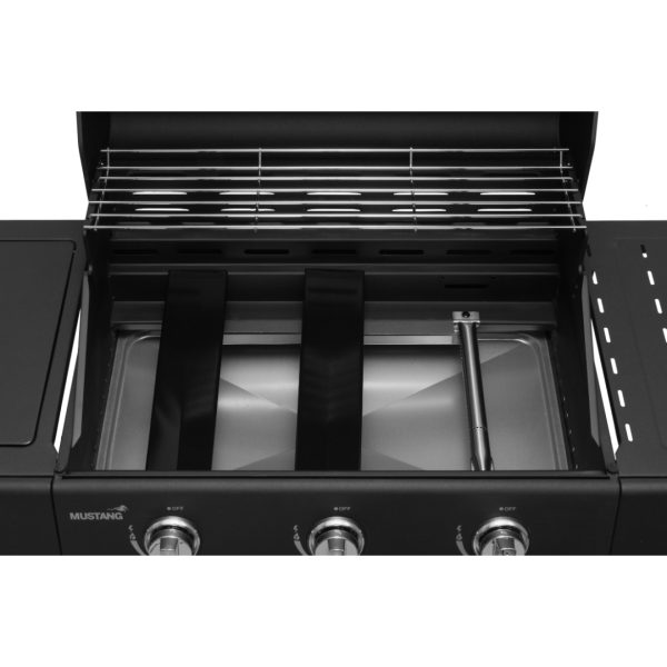 Mustang gassgrill kingsville 3+1 svart - Bilde 3