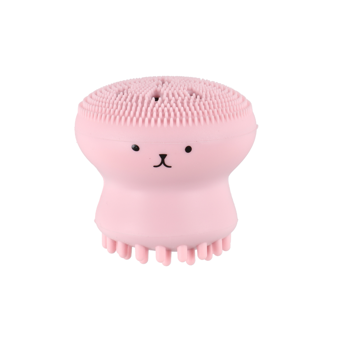 Mineas silikon ansiktsbørste rosa rosa