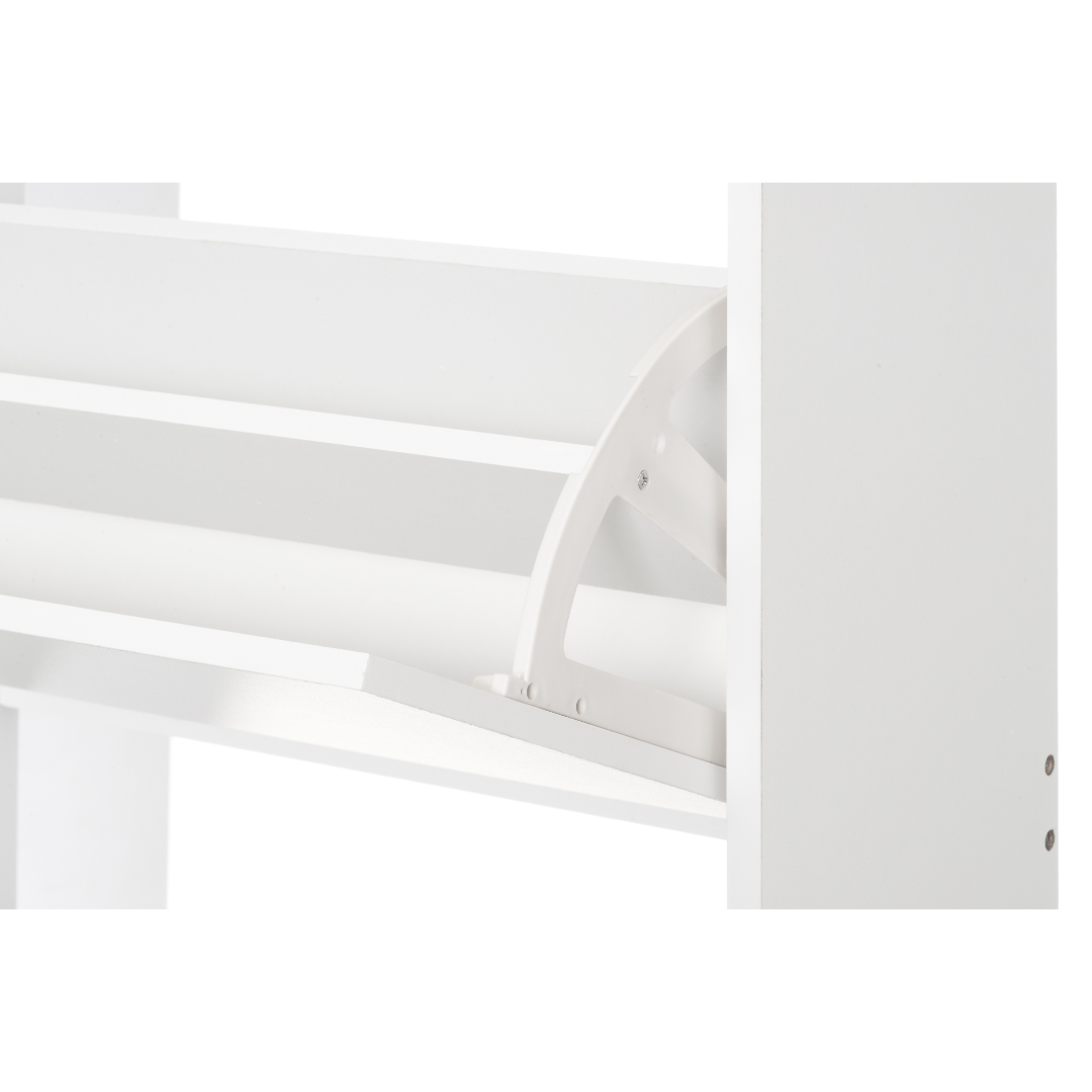 4living skoskap hvit 60x24x80 cm - Bilde 3