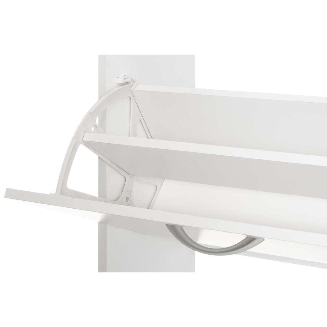 4living skoskap hvit 60x24x80 cm - Bilde 4