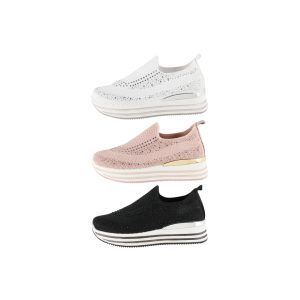 Acces joggesko mesh elastisk bling 36-41