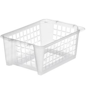 Oppbevaringskurv 9 l 38x26x15 cm transpa