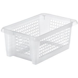 Oppbevaringskurv 14 l 42x28x17 cm transp