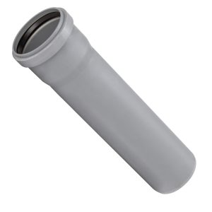 Gelia rør 1 muffe 5x100 cm pp grå