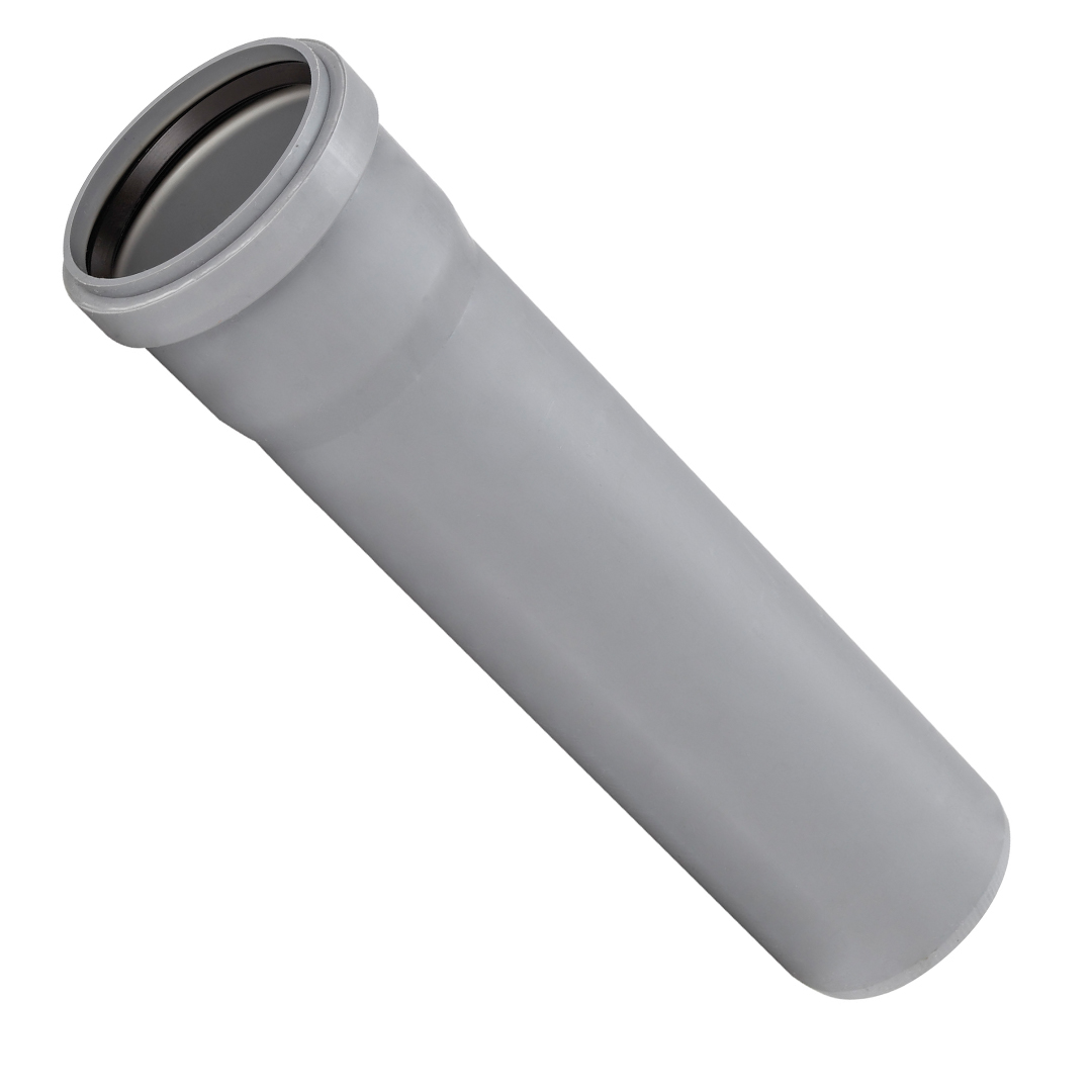 Gelia rør 1 muffe 5x100 cm pp grå