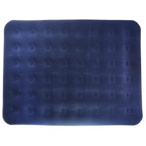 Luftmadrass velur queen blå 203x152x22