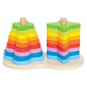 Hape double rainbow stacker