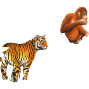 Platepusle maxi jungeldyr asia 20 biter