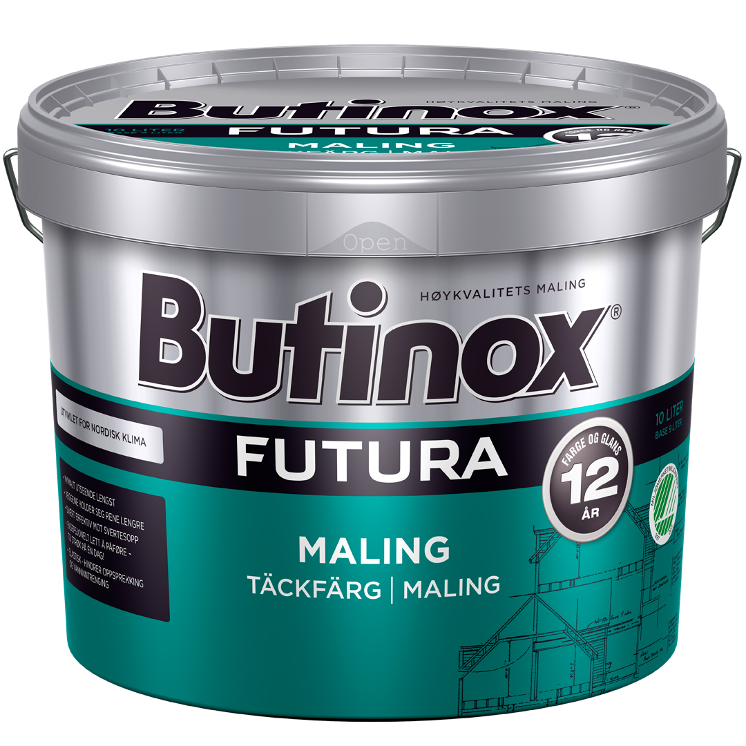 Butinox futura maling hvit base 9l
