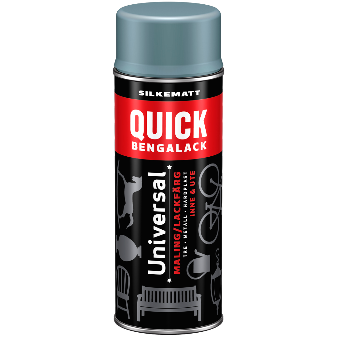 Quick spray klassisk hvit silkematt400ml