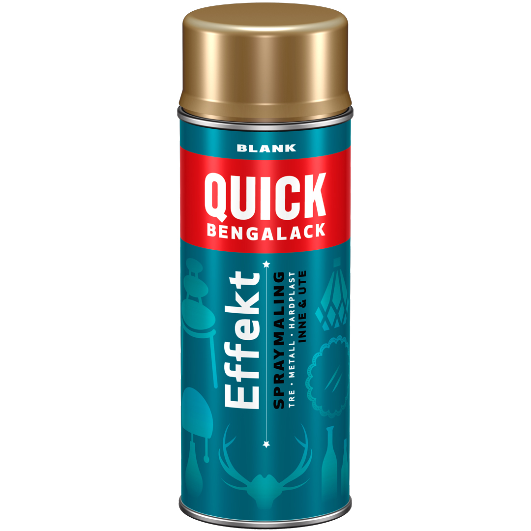Quick effektspray gull metallic