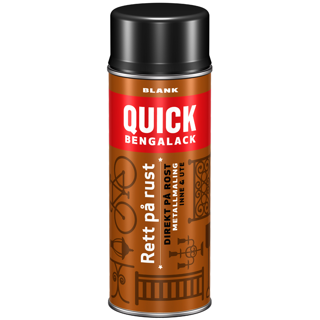 Quick rett på rust spray sort blank