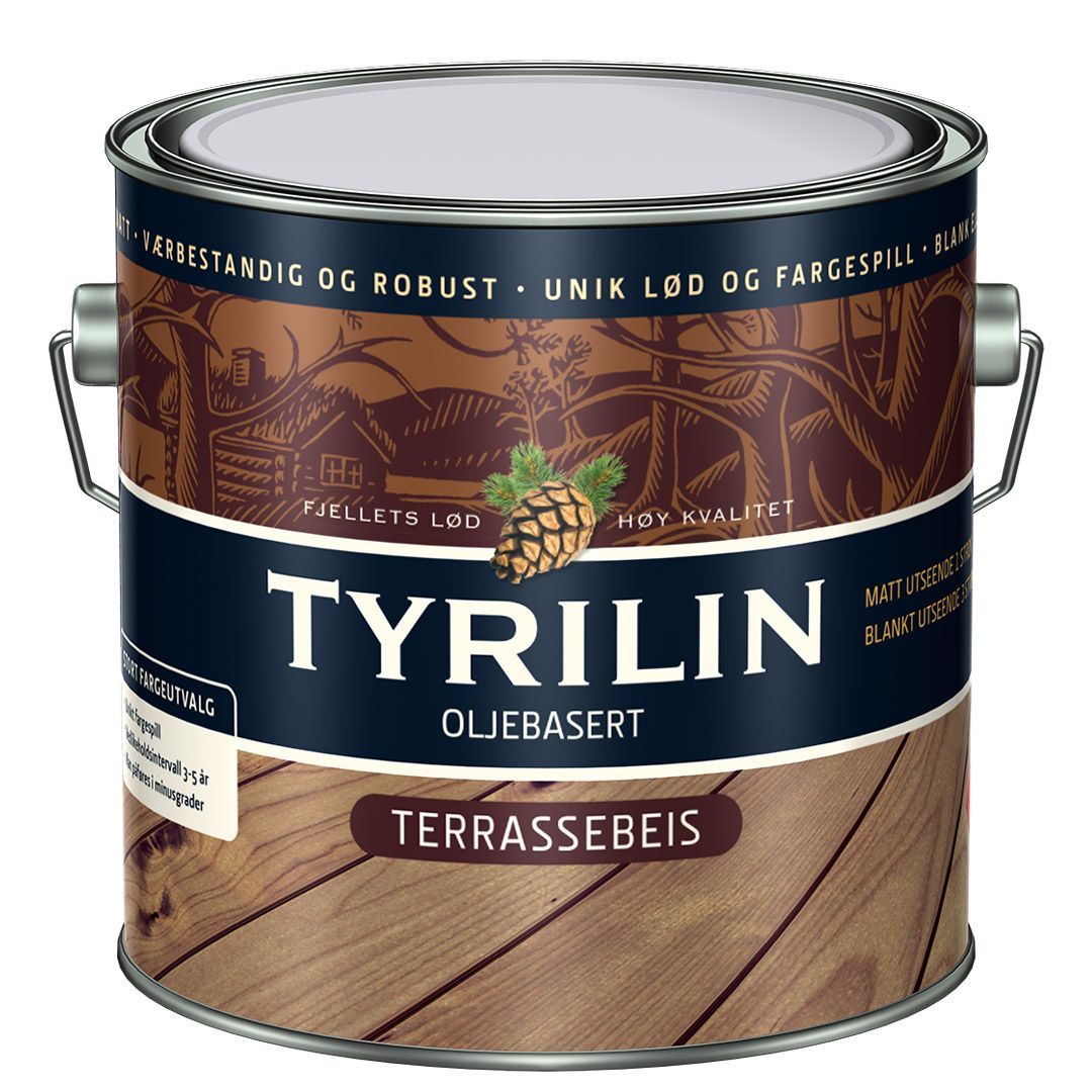 Tyrilin terrassebeis gul-base 2,7l