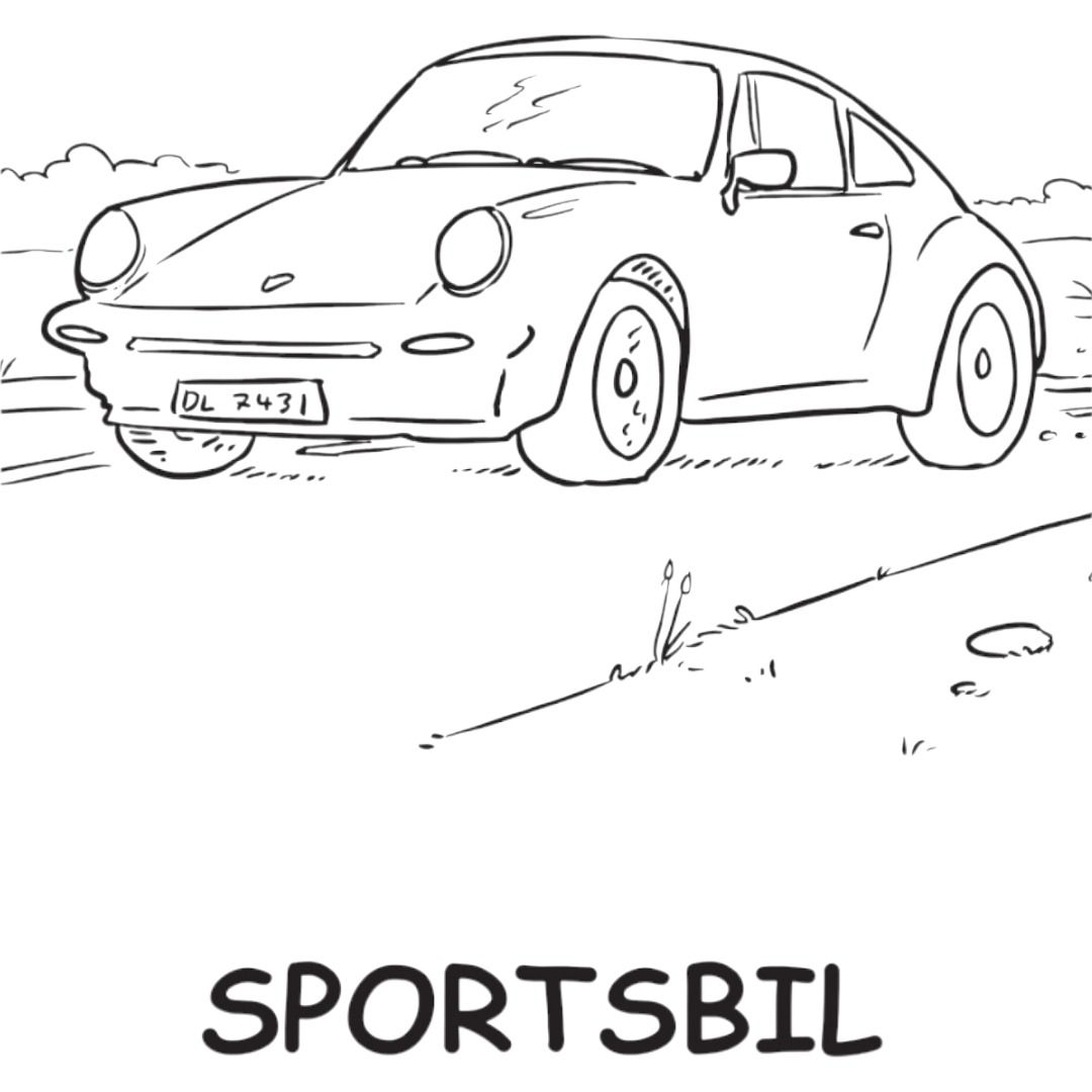 Kjøretøy, malebok - Bilde 2