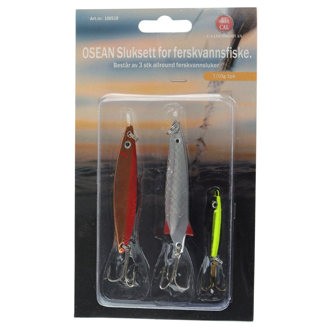 Osean sluksett ferskvann 3 stk