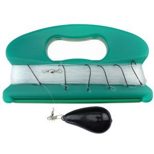 Cal makrellharpe med 6 sorte kroker 3/0