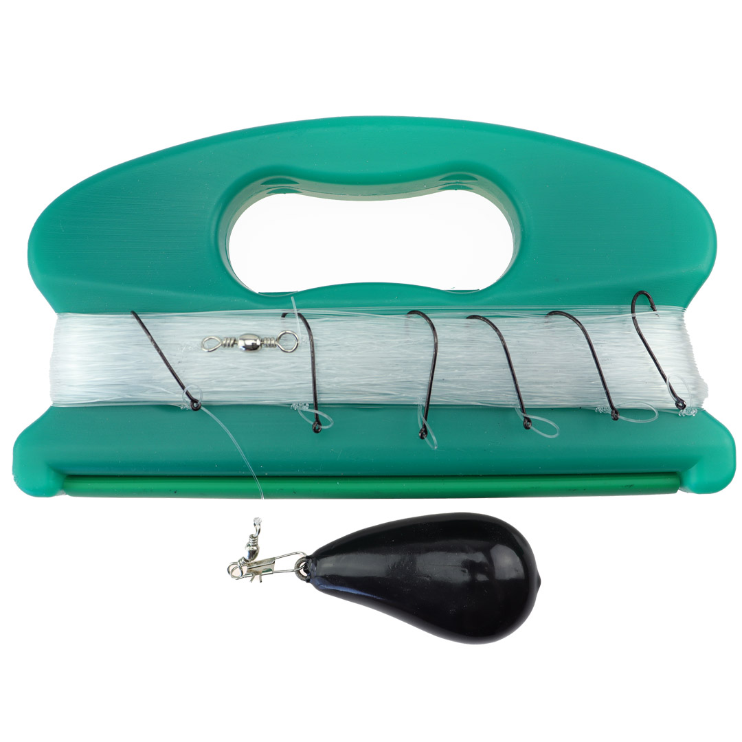 Cal makrellharpe med 6 sorte kroker 3/0