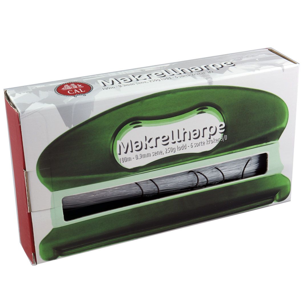 Cal makrellharpe med 6 sorte kroker 3/0 - Bilde 2