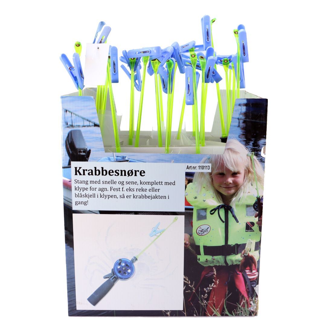 Krabbesnøre - stang med klype - Bilde 2