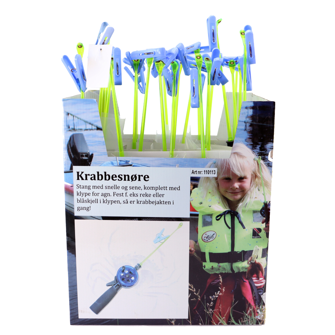 Krabbesnøre - stang med klype - Bilde 3