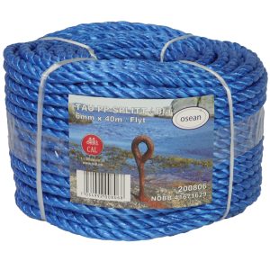 Flytetau pp splitt 6mm 40m blå