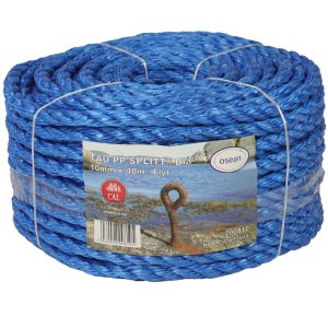 Flytetau pp splitt 10mm 40m blå