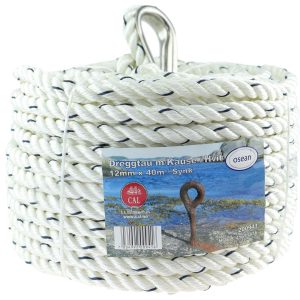 Dreggtau med kause 12mm 40m