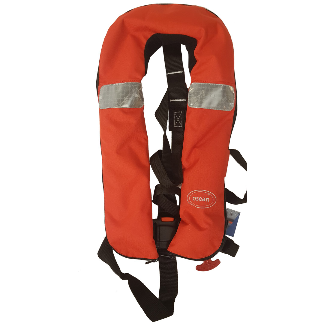 Osean oppblåsbar redningsvest auto rød
