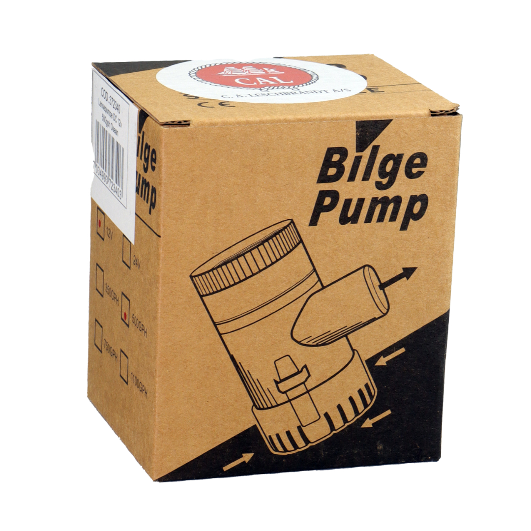 Lensepumpe dc 12v 500gph osean for 19mm